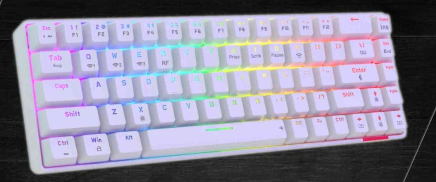 Mechanical white budget gaming keyboard